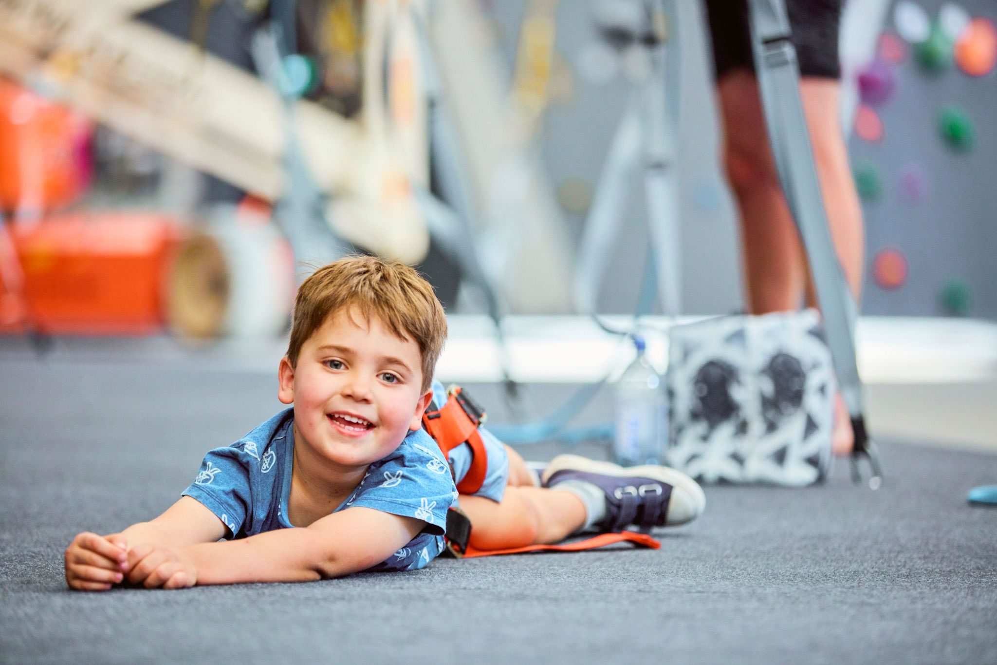 Kids indoor rock climbing