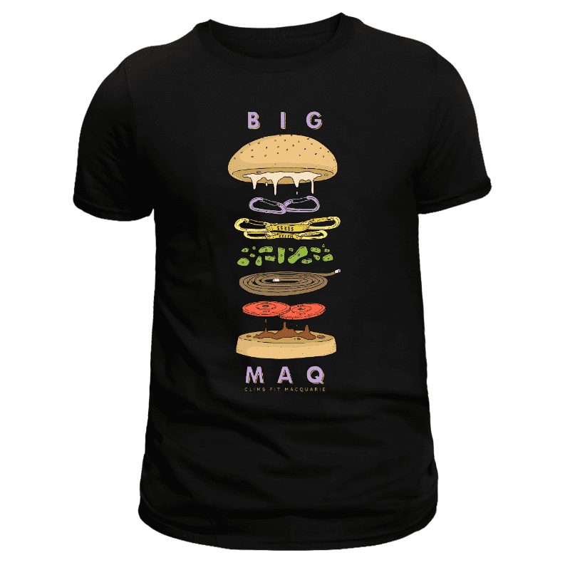 BIG MAQ Tee (Black) - Climb Fit