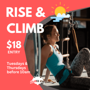 rise & climb | early bird climbing | climb Fit | sydney