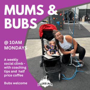 mums and bubs | climb fit kirrawee | social climb