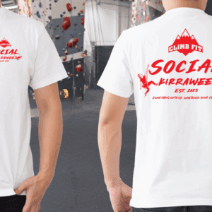 social_climb_tee_white_red_climbfit_kirrawee