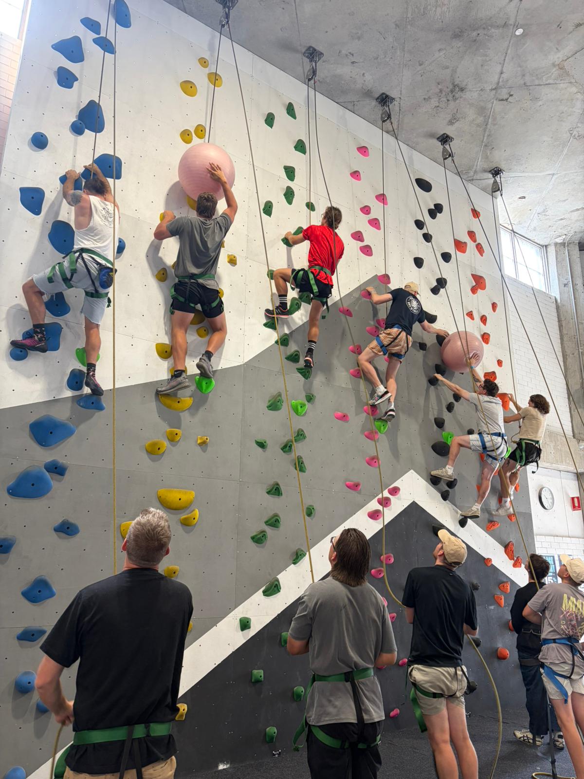 team building at climb fit macquarie sydney
